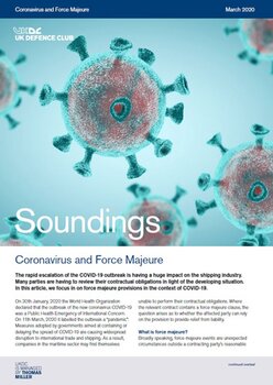 March, 2020 - Coronavirus and Force Majeure