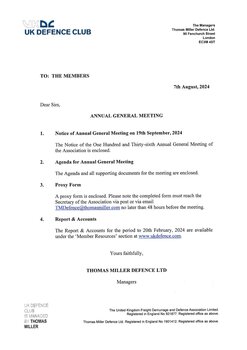 UKFDD AGM - SEPTEMBER, 2024