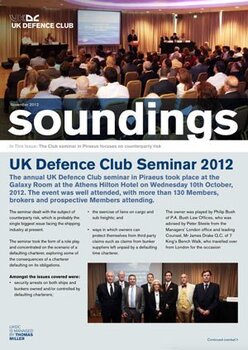 November 2012 - UK Defence Club Seminar 2012